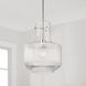 Nyla 1 Light 11 inch Polished Nickel Pendant Ceiling Light