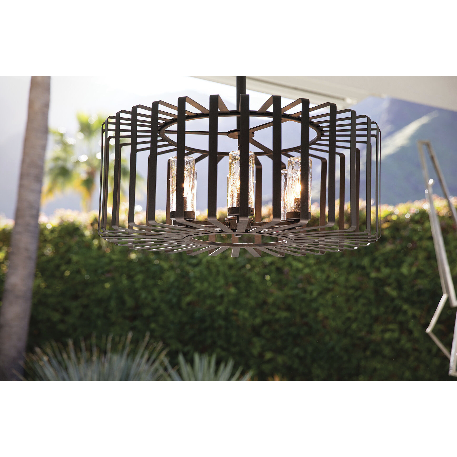 Open Air Reid LED 28.25 inch Brushed Graphite Outdoor Hanging in 12V LED, Low Voltage