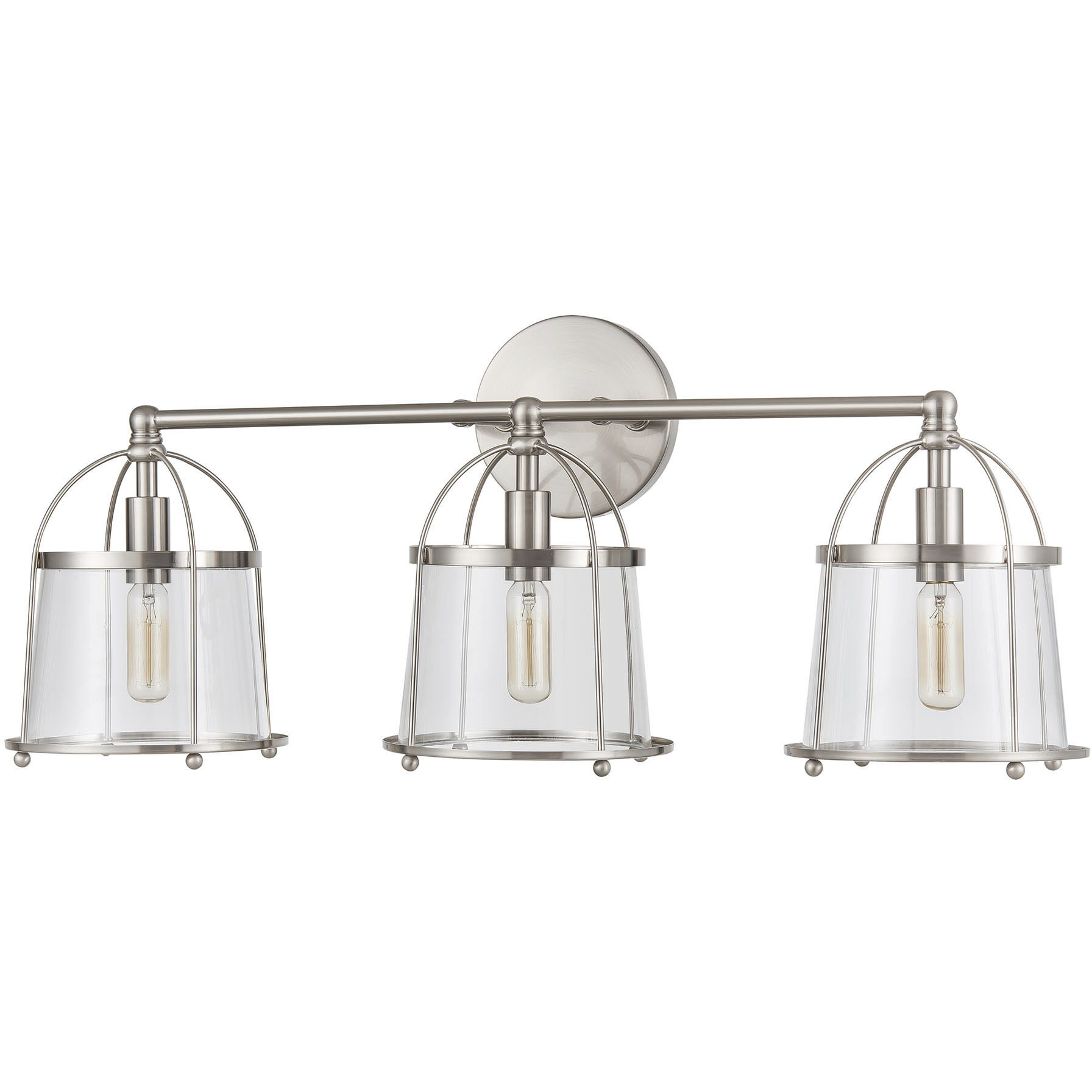 Merrick 3 Light 24 inch Satin Nickel Vanity Light Wall Light
