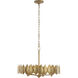 Petal Reign 5 Light 26.5 inch Brass Kisser Pendant Ceiling Light