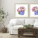 Pretty Petals Pink and Blue and Green and White Framed Art