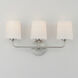 Bristol 3 Light 21 inch Satin Nickel Bath Vanity Wall Light