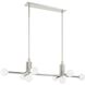 Stockholm LED 50 inch Polished Nickel Linear Chandelier Ceiling Light