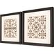 Geometrics Collection Brown Framed Art