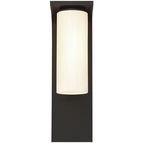 Colonne 1 Light 15 inch Black Outdoor Wall Sconce
