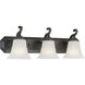 Melbourne 3 Light 24 inch Espresso Bath Vanity Wall Light