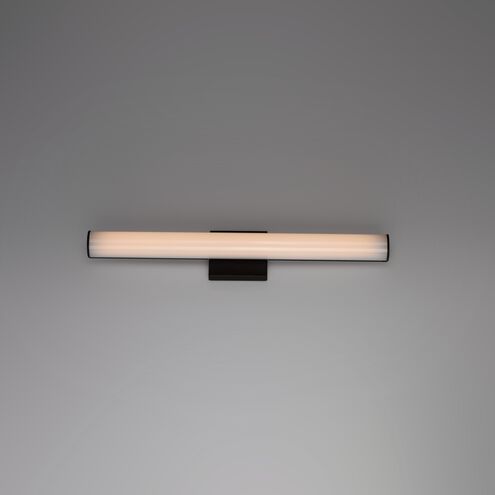 Rail LED 18 inch Black Bath Vanity Wall Light