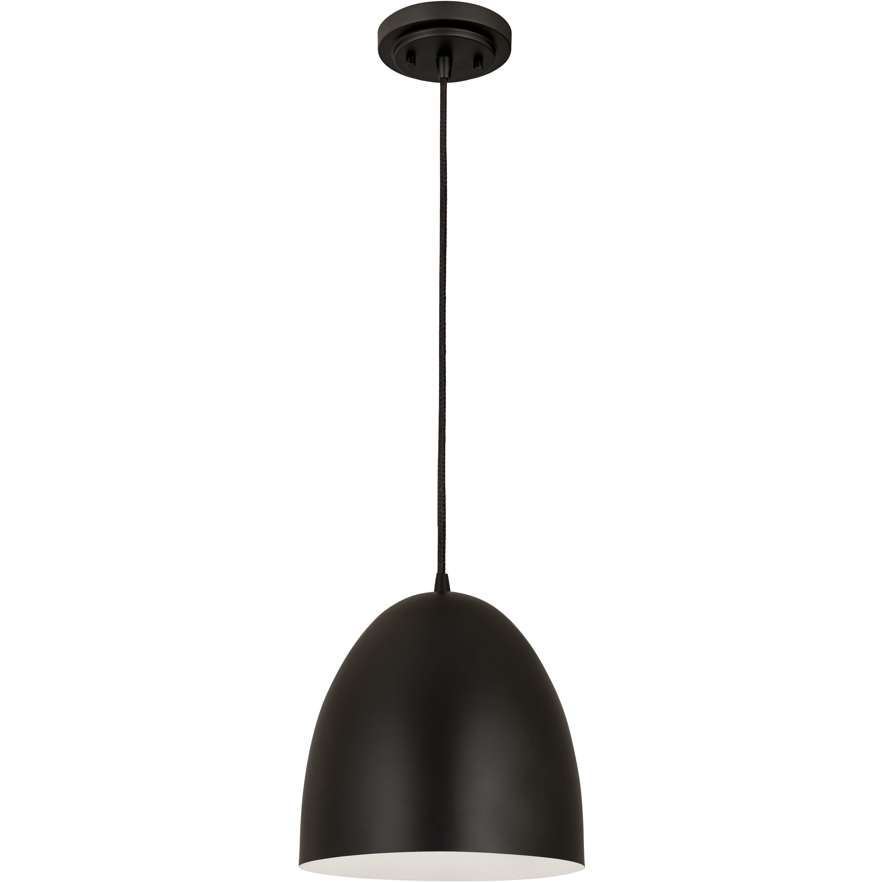 Z-Studio 1 Light 9.5 inch Satin Black Pendant Ceiling Light in Matte Black