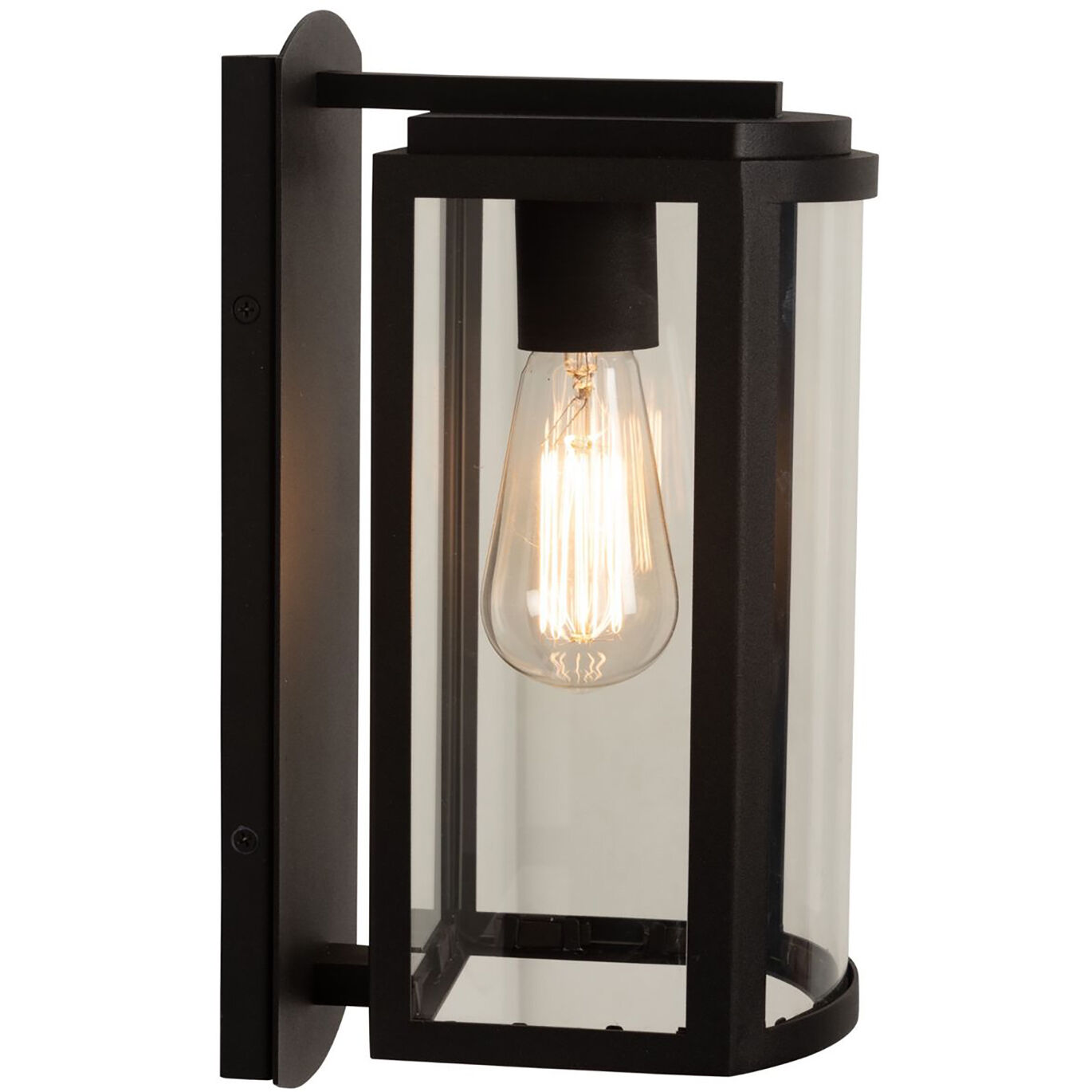 Lakewood LED 6 inch Matte Black Outdoor Wall Light