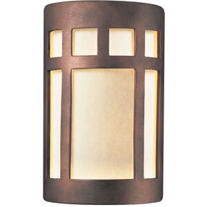 Ambiance LED 9.25 inch Antique Copper Outdoor Wall Sconce