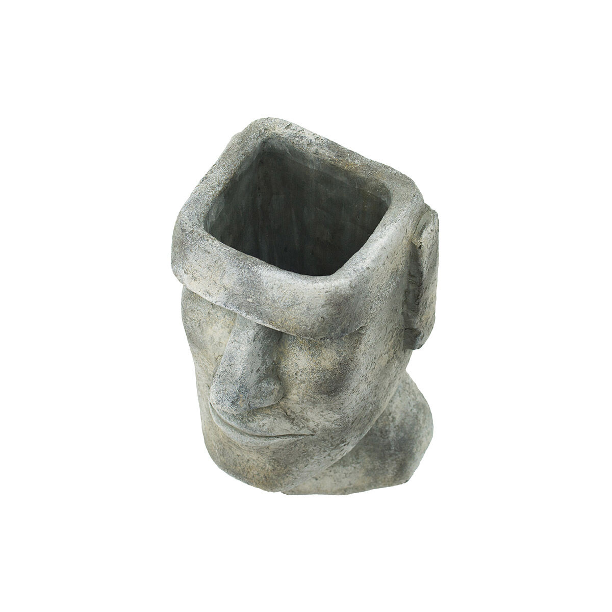 Easter Island Gray Outdoor Planter
