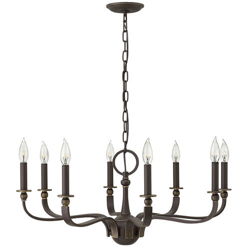 Rutherford 8 Light 29 inch Oil Rubbed Bronze Indoor Chandelier Ceiling Light