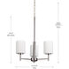 Replay 3 Light 17 inch Polished Nickel Chandelier Ceiling Light