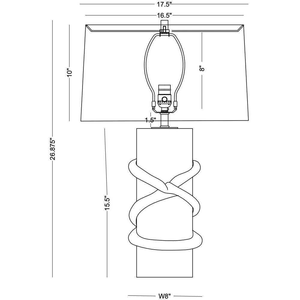 Salerno 26.88 inch 150.00 watt Frosted Table Lamp Portable Light