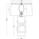 Salerno 26.88 inch 150.00 watt Frosted Table Lamp Portable Light