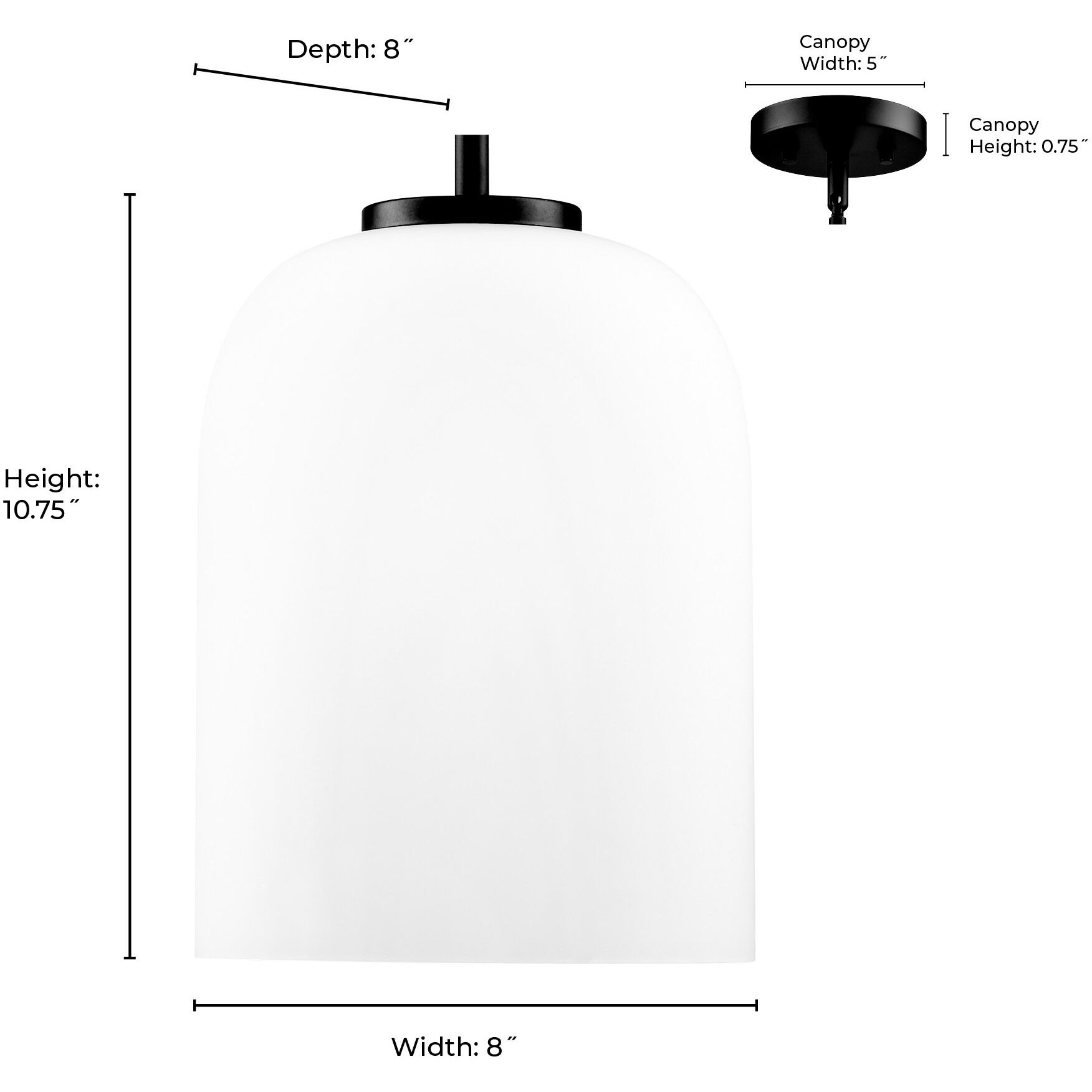 Laphia 1 Light 8 inch Modern Gold Pendant Ceiling Light