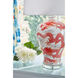 Wildwood 31 inch 100 watt Red/White Glaze Table Lamp Portable Light