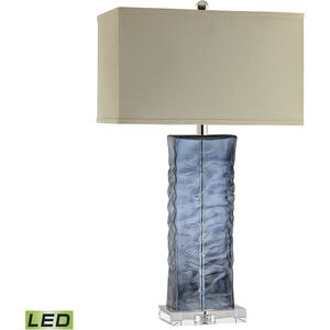 Arendell 29.25 inch 9.00 watt Blue with Clear Table Lamp Portable Light