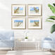 Waterside Blue and Beige and Brown Framed Art