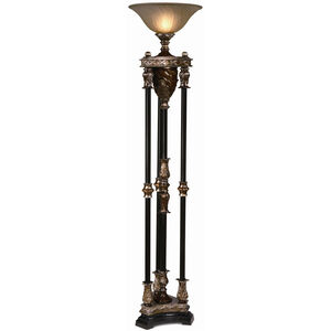 Newcastle 71 inch 100 watt Handfinished Torchiere Lamp Portable Light