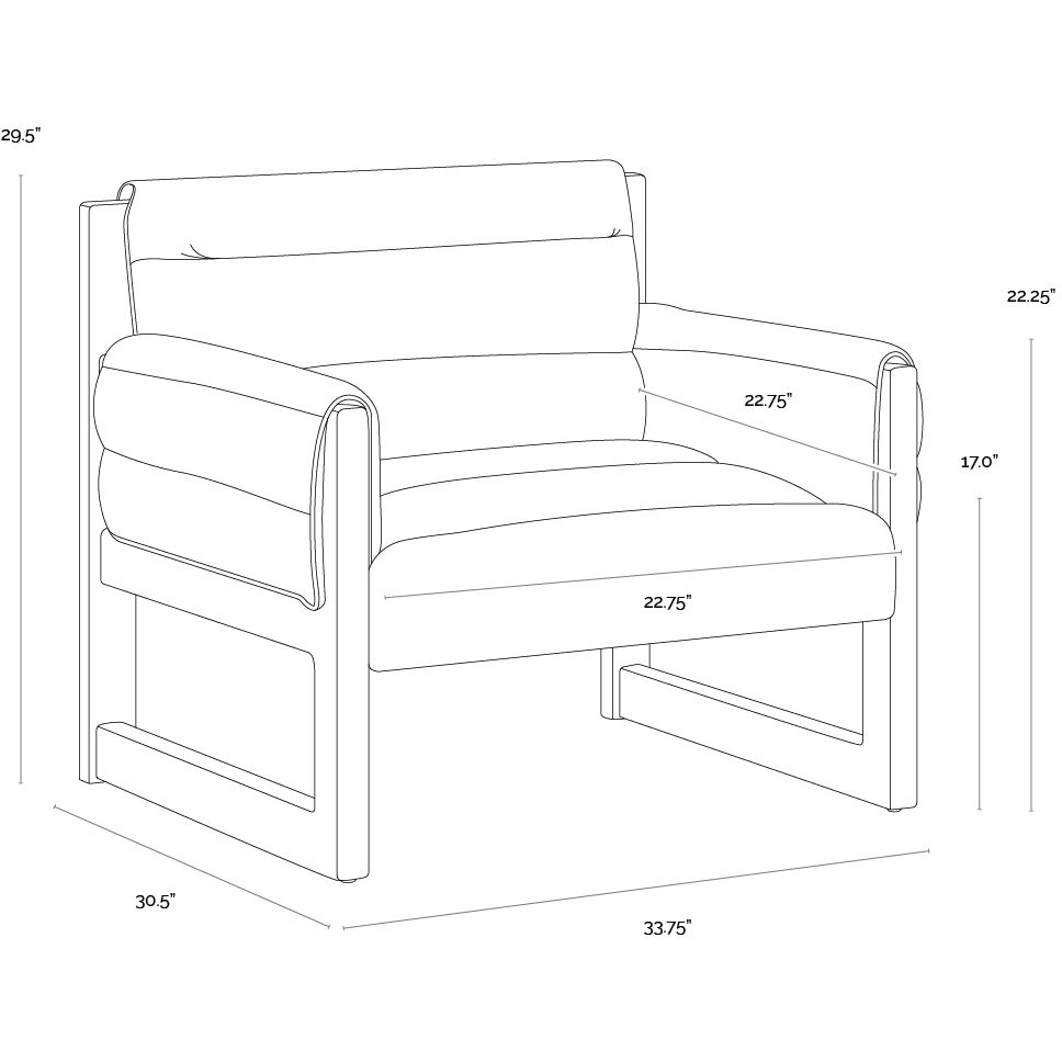 Ferguson Geralt Linen Lounge Chair