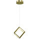 Canada LED 8 inch Gold LED Single Pendant Lighting Ceiling Light