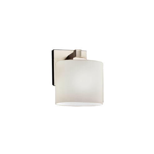 Fusion LED 7 inch Brushed Nickel ADA Wall Sconce Wall Light in 700 Lm LED,  Opal,