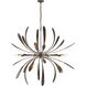 Dahlia 10 Light 48.9 inch Ink Chandelier Ceiling Light, Large