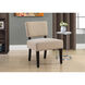 Bensalem Gold and Grey Accent Chair
