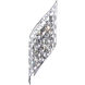 Chique 4 Light 7 inch Chrome Wall Light