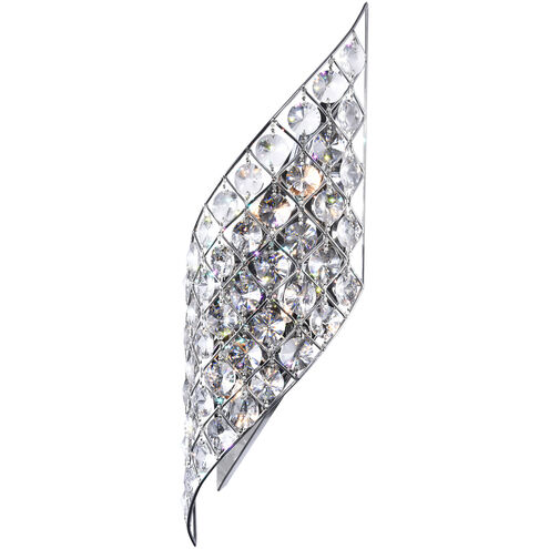 Chique 4 Light 7 inch Chrome Wall Light