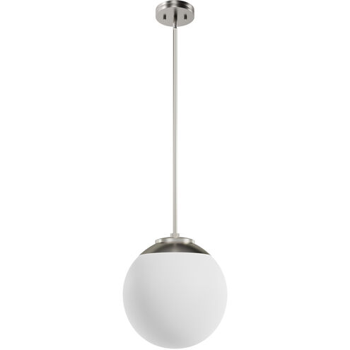 Hepburn 1 Light 12 inch Brushed Nickel Pendant Ceiling Light, Medium