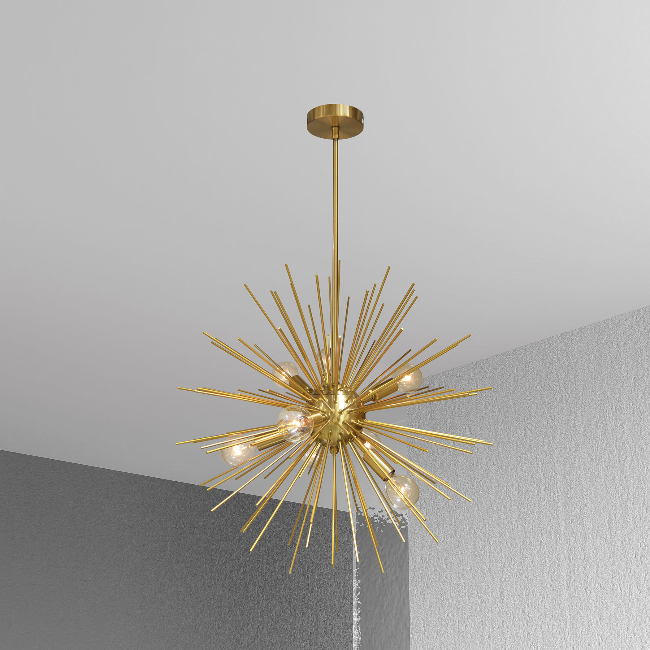 Vega LED 24 inch Gold with Vintage Bronze Pendant Ceiling Light in Gold and Vintage Brass
