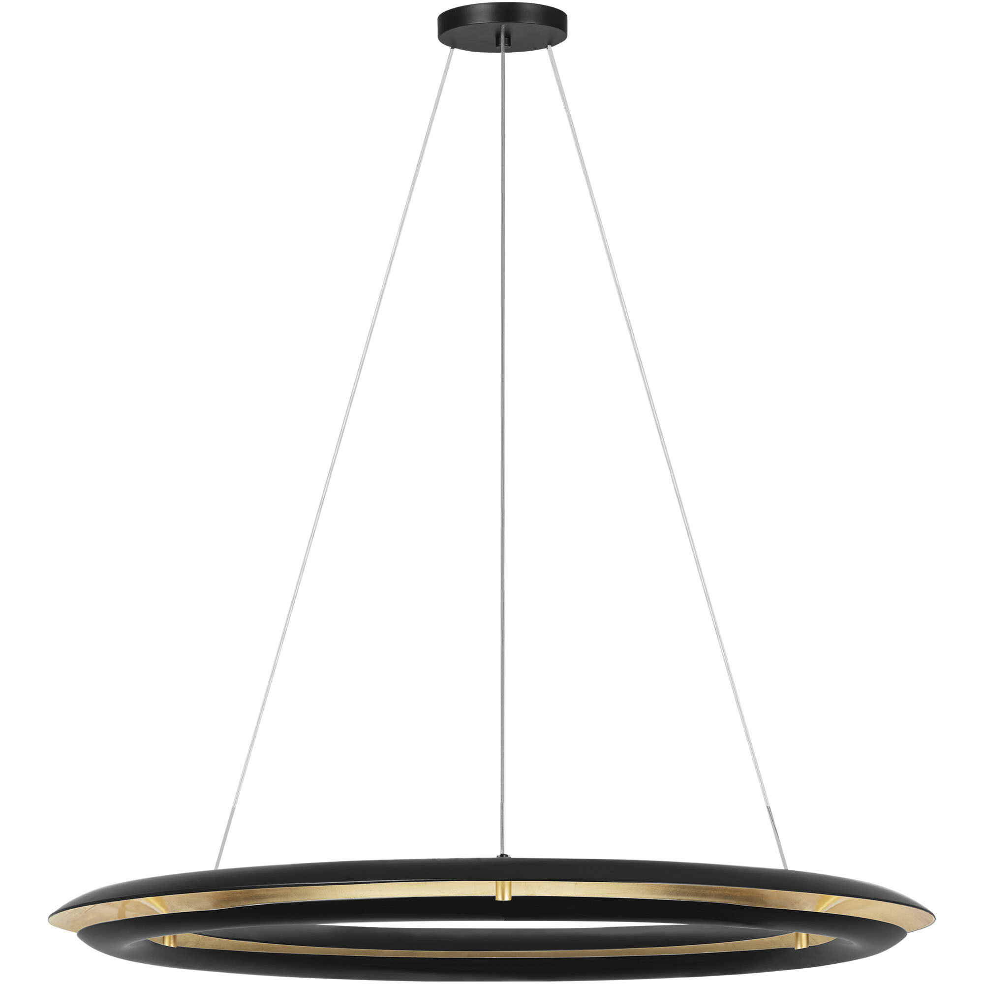 C&M by Chapman & Myers Cielo LED 36 inch Midnight Black Chandelier Ceiling Light