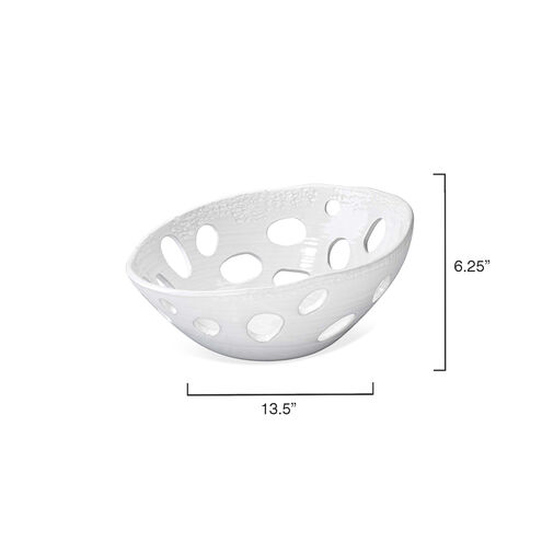 Crater Asymetric 14 X 6 inch Bowl