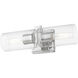 Clarion 2 Light 5 inch Polished Chrome Vanity Sconce Wall Light