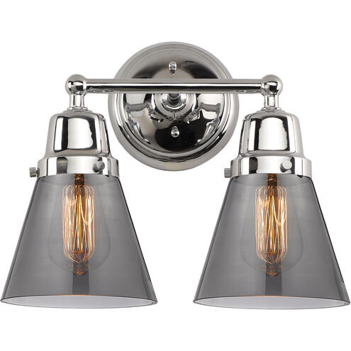 Aditi Small Cone LED 14 inch Polished Chrome Bath Vanity Light Wall Light, Aditi