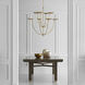 Thomas O'Brien Keria LED 32 inch Hand-Rubbed Antique Brass Chandelier Ceiling Light, XL