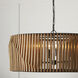 Archer 6 Light 32.25 inch Light Wood and Matte Black Pendant Ceiling Light