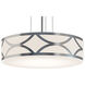 Lake LED 20 inch Painted Nickel Pendant Ceiling Light in Incandescent