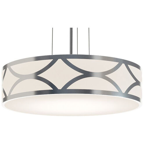 Lake LED 20 inch Painted Nickel Pendant Ceiling Light in Incandescent