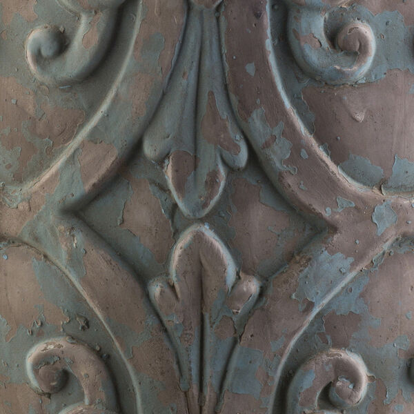 Zephra Blue and Tan Outdoor Planter, Small