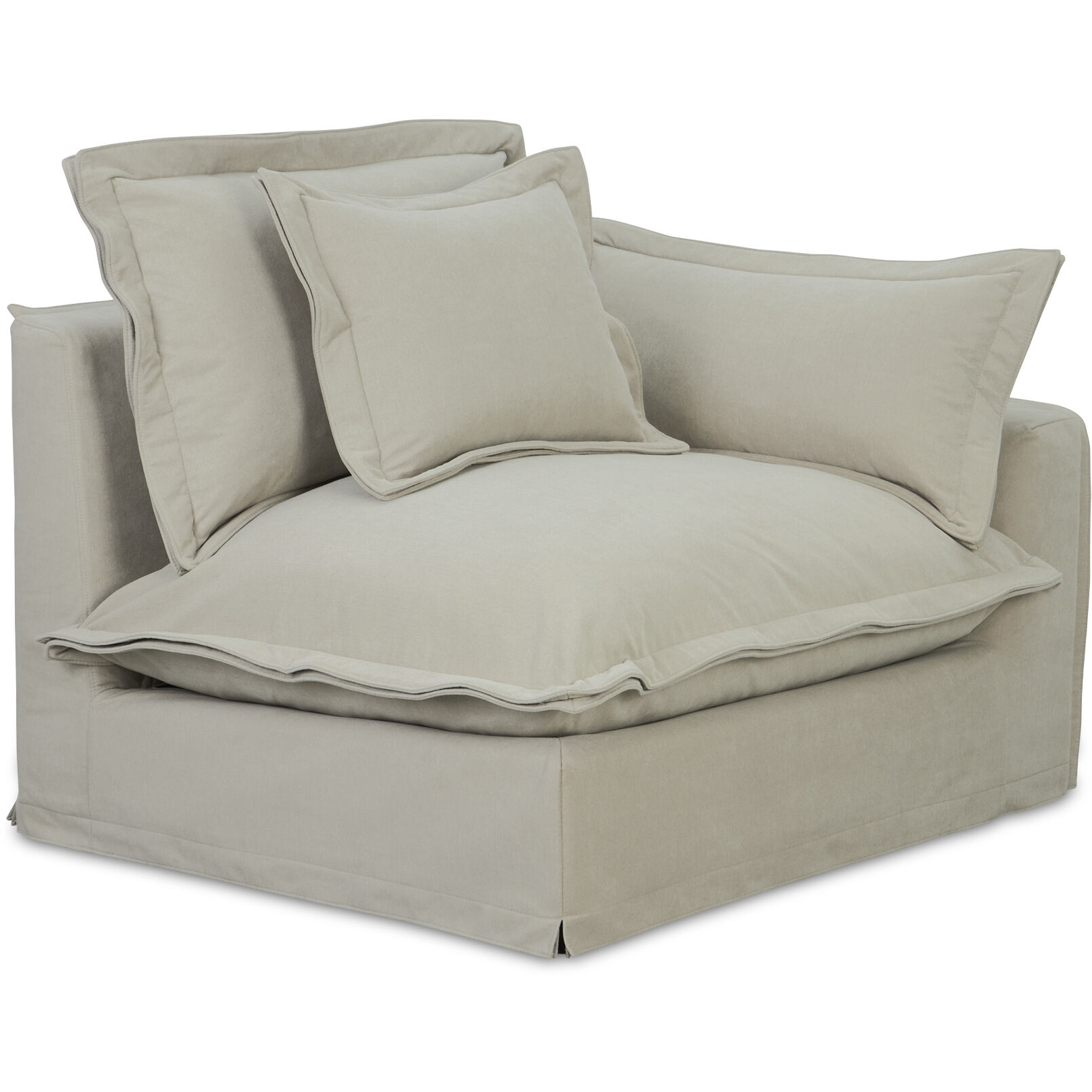 Olivia Beige Occasional Chair, Right