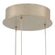 Lazio 3 Light 10.5 inch Silver Multi-Drop Pendant Ceiling Light