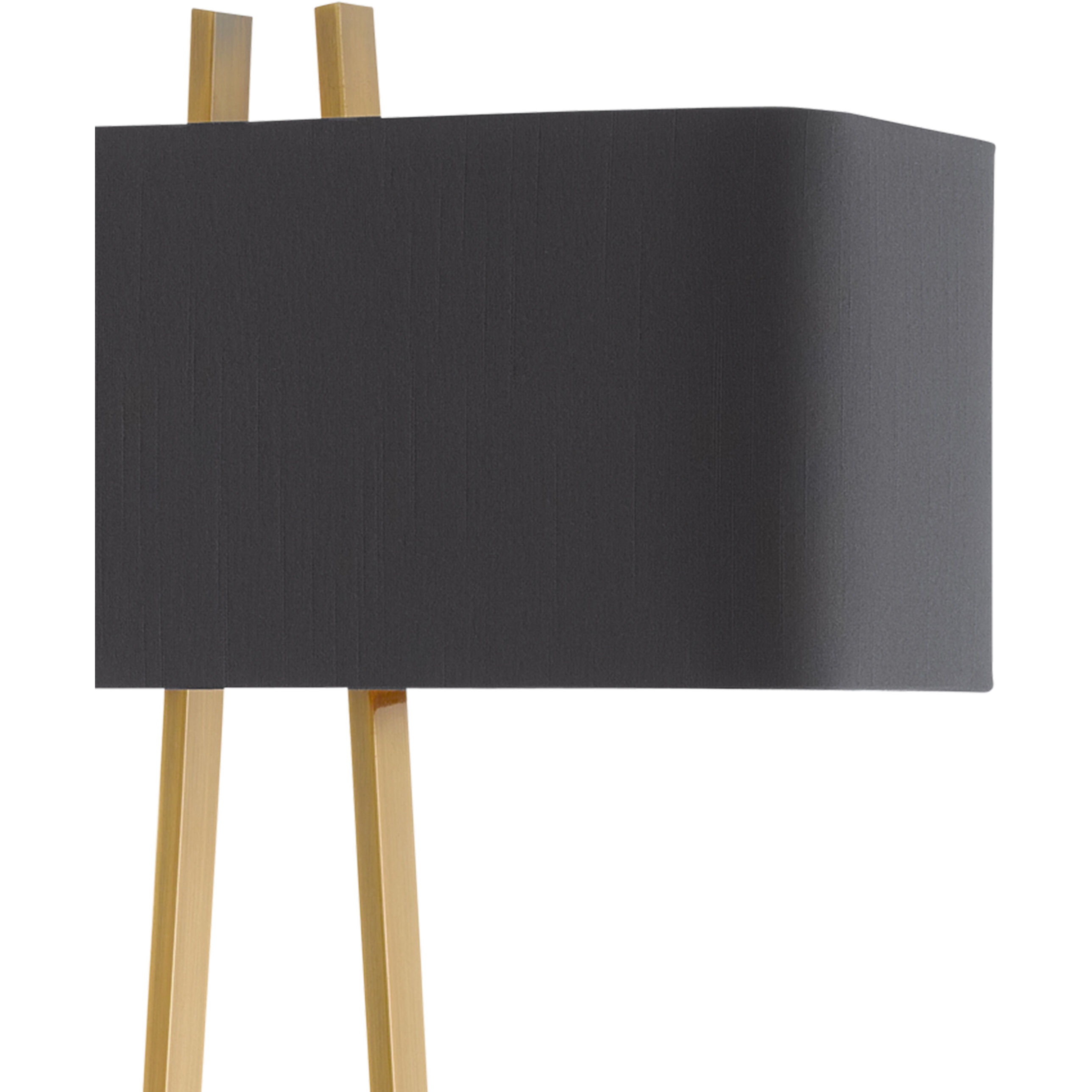 Adorn 32.75 inch 25 watt Antique Brass/Black Table Lamp Portable Light, Large