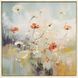 Blooms in the Meadow Blue and Green and Red and Yellow Canvas