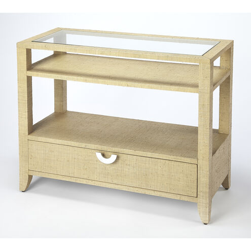 Butler Loft Amelle 36 X 16 inch Cream Raffia Console/Sofa Table