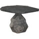 Rind 36 X 31 inch Black Marble Accent Table