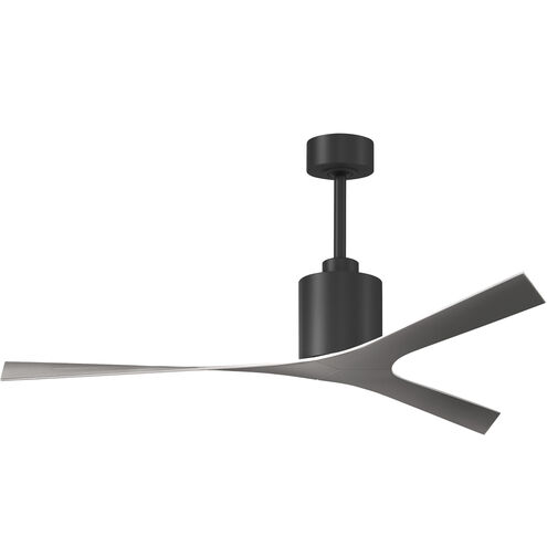 Atlas Molly 56 inch Matte Black with Brushed Nickel Blades Ceiling Fan
