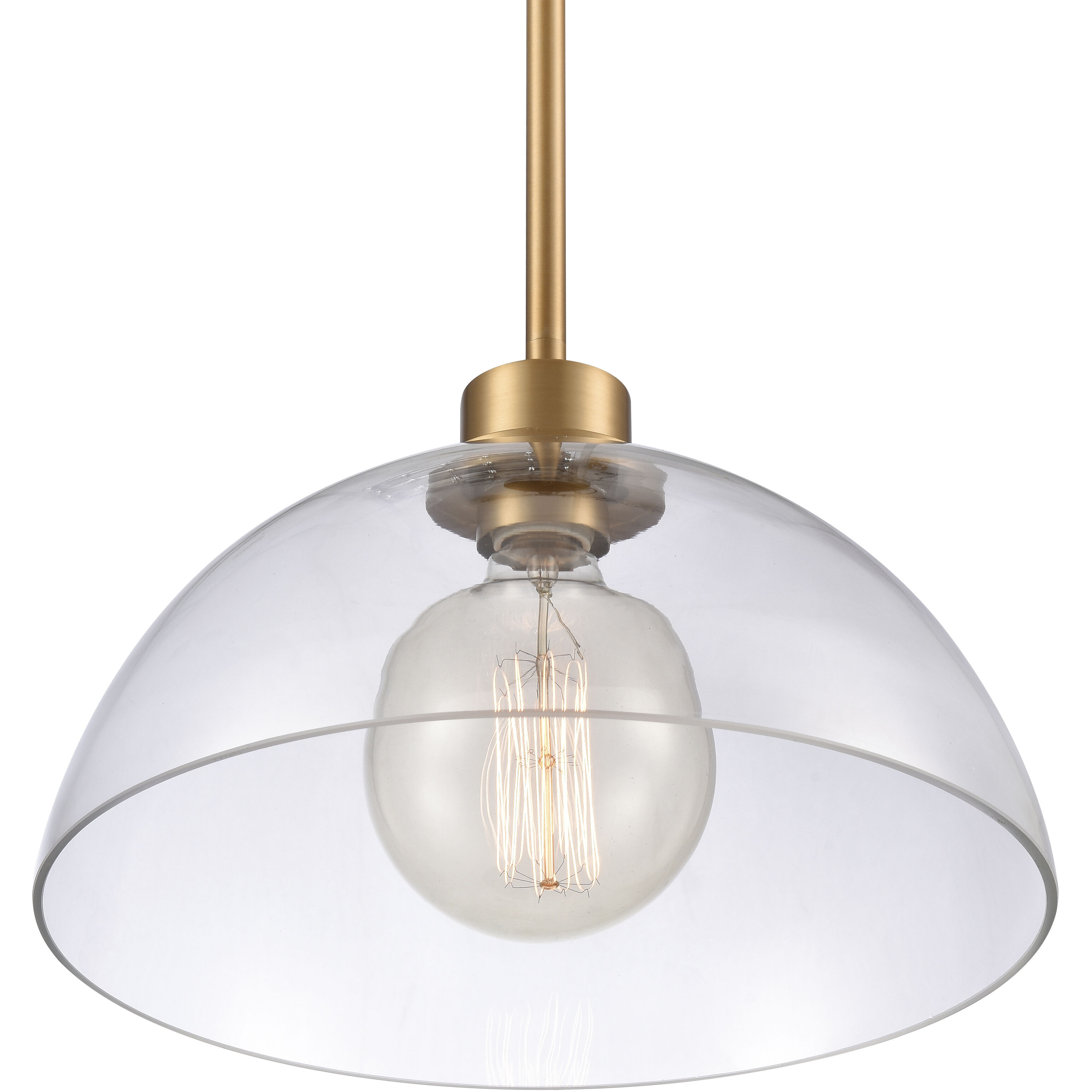 Julian Pendant Ceiling Light in Brushed Gold